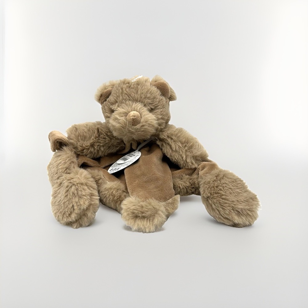 Manhattan Toy Sleepy Time Bear Plush Baby Lovey Security Blanket Brown 158830